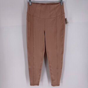 Free People Movement Size M Rose Dust Tan Pink Athletic Leggings